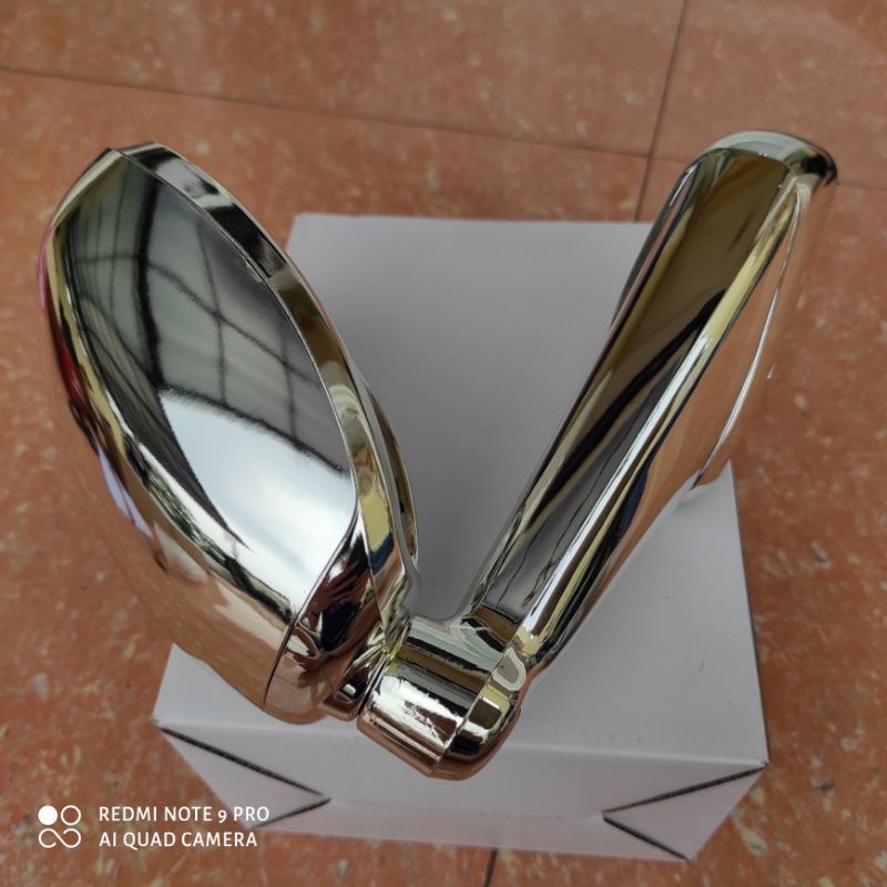 Spion tanduk kap mesin blind spot MOBIL toyota fortuner / hilux warna silver hitam abu putih chrome