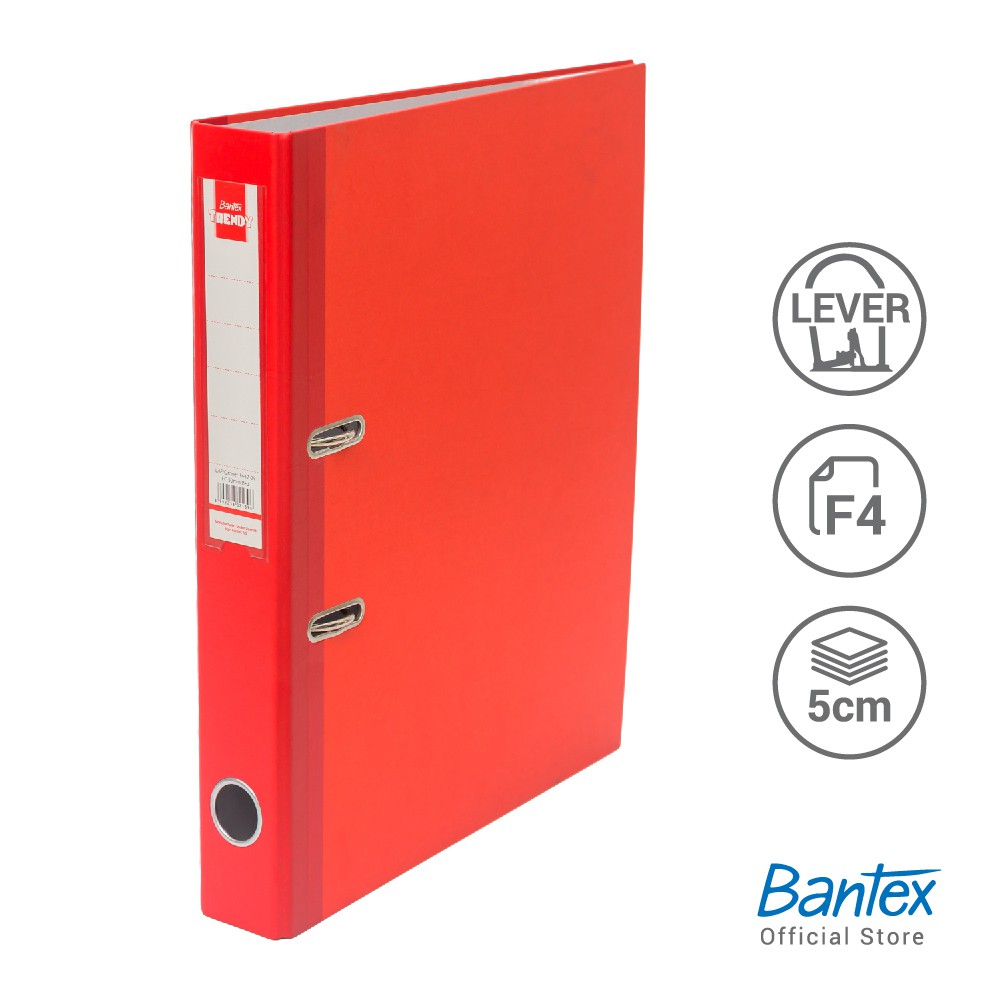 

[BMS Bekasi] Bantex Ordner / Lever Arch File Trendy Lebar 5 cm Ukuran Folio - 1447