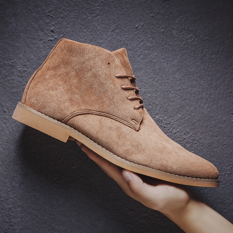 COD Klasik Sepatu Desert Boots Tinggi Pria Casual Keren Formal Kerja Kuliah Cowok Murah Lentur Original Martin Boots 175