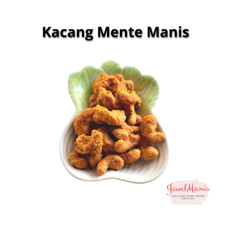 

Kacang Mente Manis / Kacang Mente goreng tepung /kacang mede 100 gr
