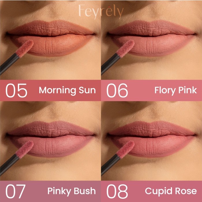 RK 10 FEYRELY Light Matte Lip Cream - Moisturizing Lipstik