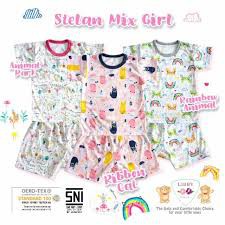 LIBBY Setelan Pendek S M L 2L XL XXL ( 0- 4 tahun ) celana dan baju pendek  CBKS