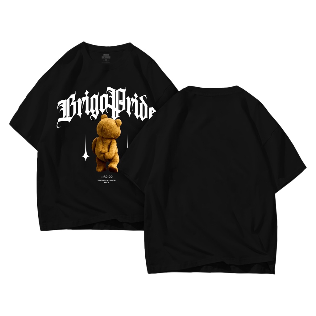 Kaos Oversize Print DTF Beruang PRIDE II BRIGO Kaos Oversize Beruang PRIDE II Kaos Jumbo Size Pria &amp; Wanita