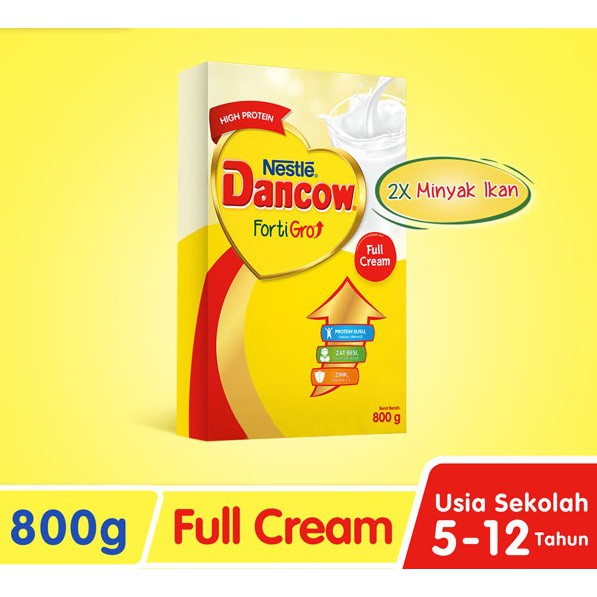 

NESTLE Dancow Fortigro Full Cream Susu Anak Usia Sekolah 5 - 12 Tahun 800 gr