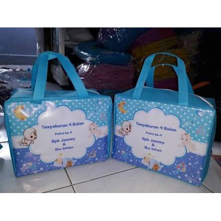 Tas Tasyakuran 4 Bulan ( Muat Dus 20*20 / Kuat Buat di isi SEMBAKO  )