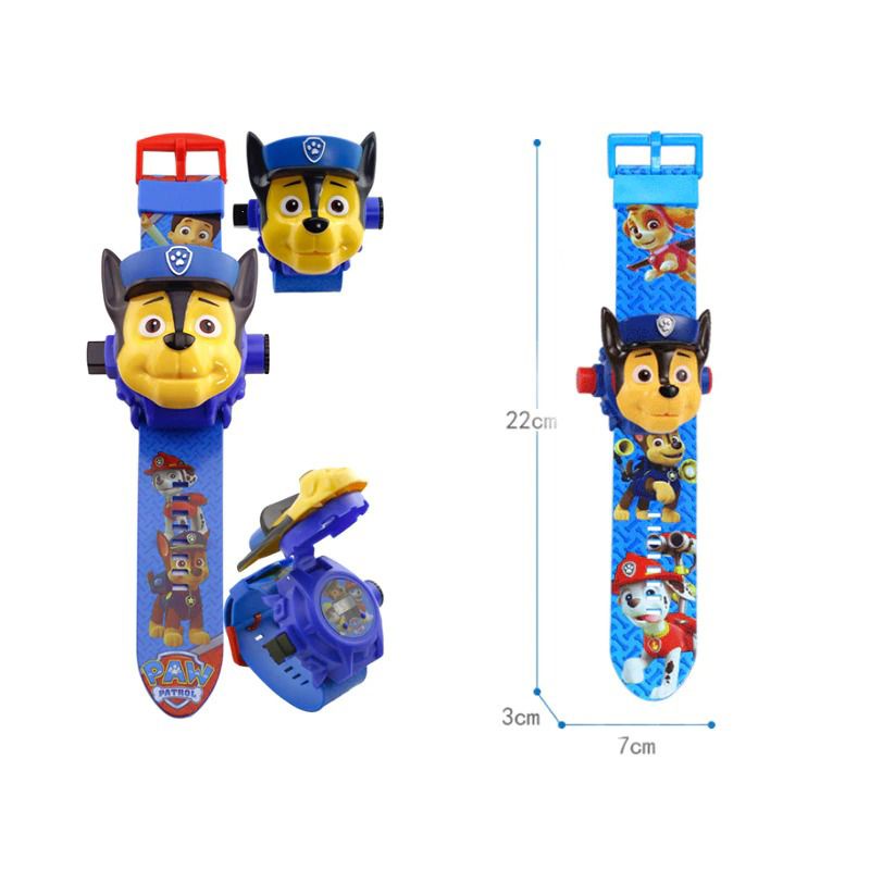 Jam tangan anak / jam tangan anak cewek / jam tangan anak cowok dengan lampu LED  paw patrol projection model dog everest