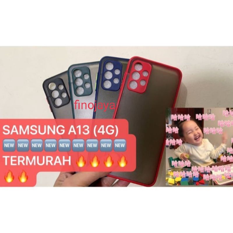 Case Aero My choice Samsung A13 4g Silikon Dove Pelindung Camera