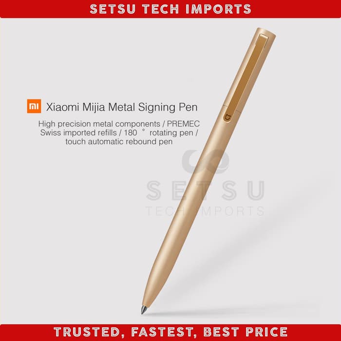 

Jual Xiaomi Signature Metal Pen Mi Aluminum Rollerball Pen Original Special