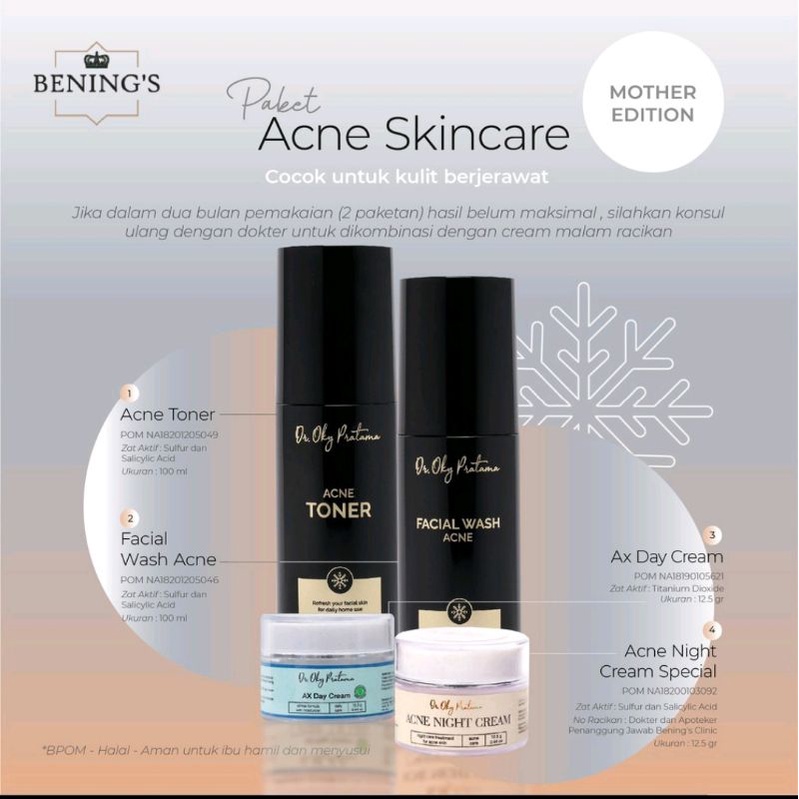 Bening's Acne Skincare Special | Paketan Jerawat dan Beruntusan Khusus