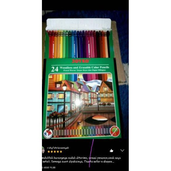 

99M Pensil Warna JOYKO BISA DIHAPUS 24 Warna Ready Stok