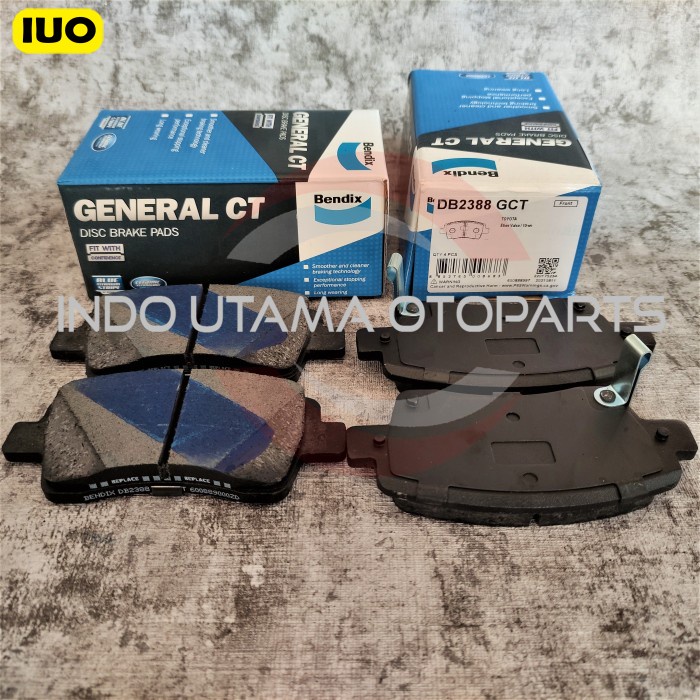 Kampas Rem Etios Valco Etios liva BENDIX Brake Pad DB 2388 GCT