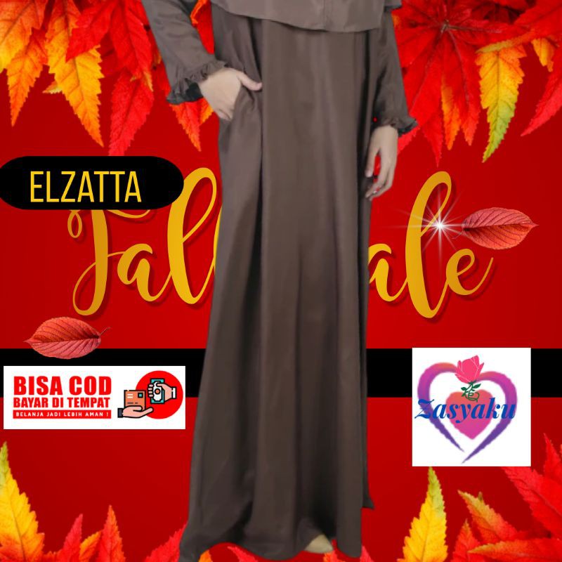 Nuna Home wear Homewear gamis dres dress busana baju pakaian elzatta polos original rayon silk ori