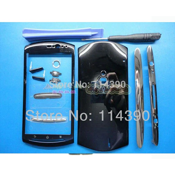 Red Blue White Full  Cover Battery Cover Keypad Housing for Sony Ericsson Xperia NEO V