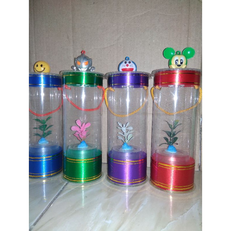 AQUARIUM MIKA LED/ AQUARIUM MINI/ AQUARIUM IKAN GUPPY/ AQUARIUM IKAN CUPANG/ MAINAN ANAK