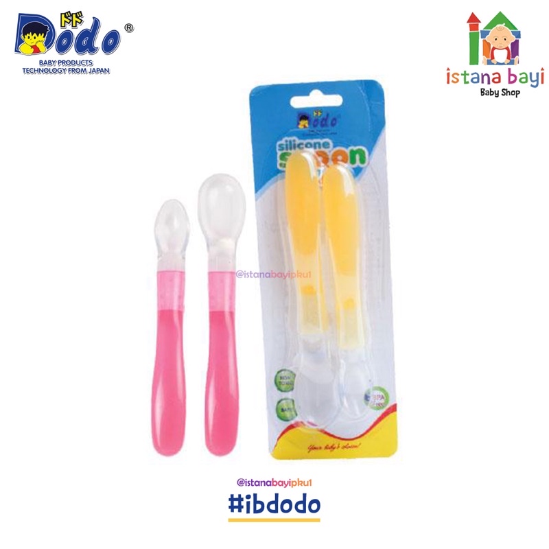 Dodo Silicone Spoon isi 2 - Sendok makan bayi