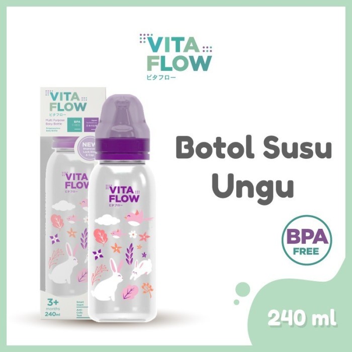 VITA FLOW Botol Susu 240ml Botol Dot Bayi Nursing Bottle Baby Vitaflow