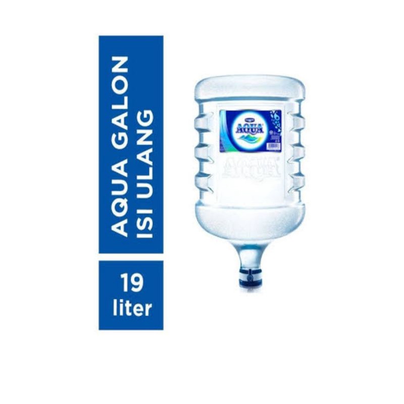 

AQUA GALON 19 LITER (GALON + ISI ULANG