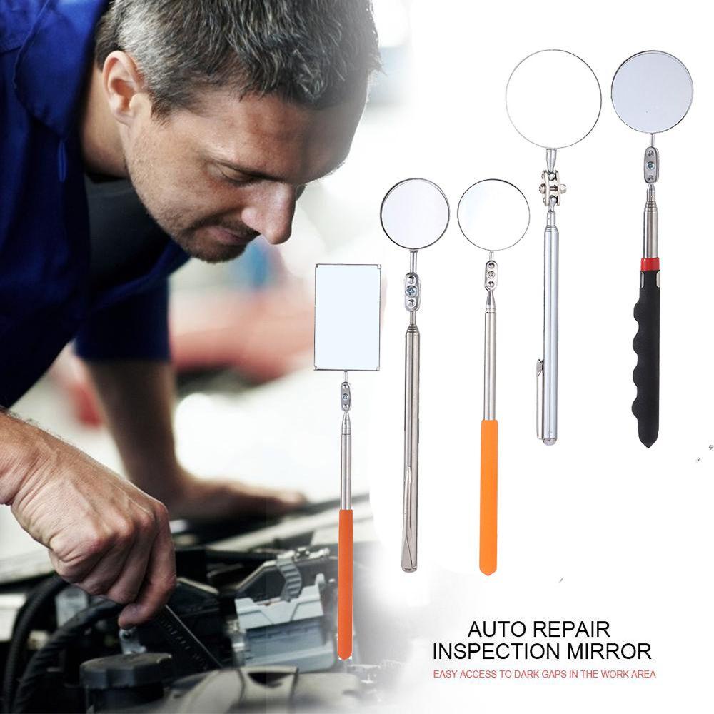 Pineapple Telescopic Inspection Portable Perbaikan Mekanik Mobil Cermin Bulat Car Tools360Ditarik