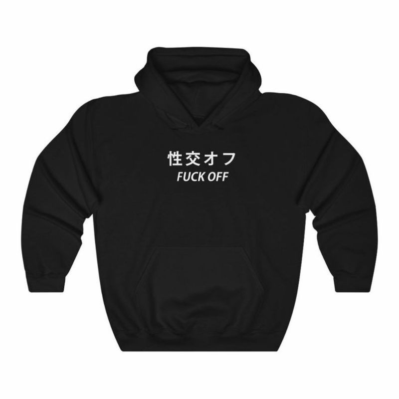 S - XXXXXL(6XL) Hoodie Fck F*CK OFF Japanese Jacket Boy Girl Harajuku Fvck Off BIGSIZE Sweater OVERSIZE Jumper Anime Urban Style Jumbo