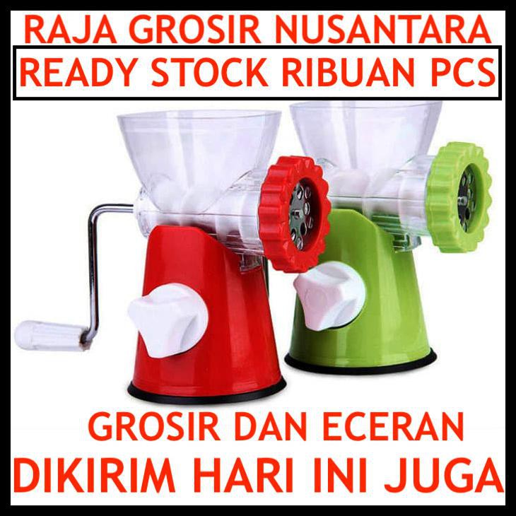 EKSKLUSIF PENGGILING DAGING MANUAL MEAT GRINDER PENGGILING DAGING BESI GILINGAN - MERAH 