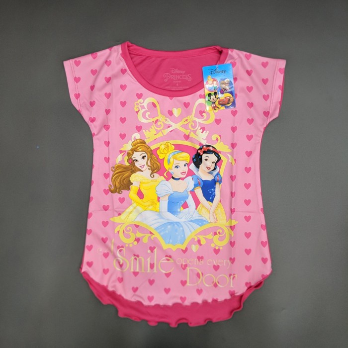Disney Original Princess Kaos Baju Anak Perempuan Pakaian 15080282 - 4 Import murah realpict
