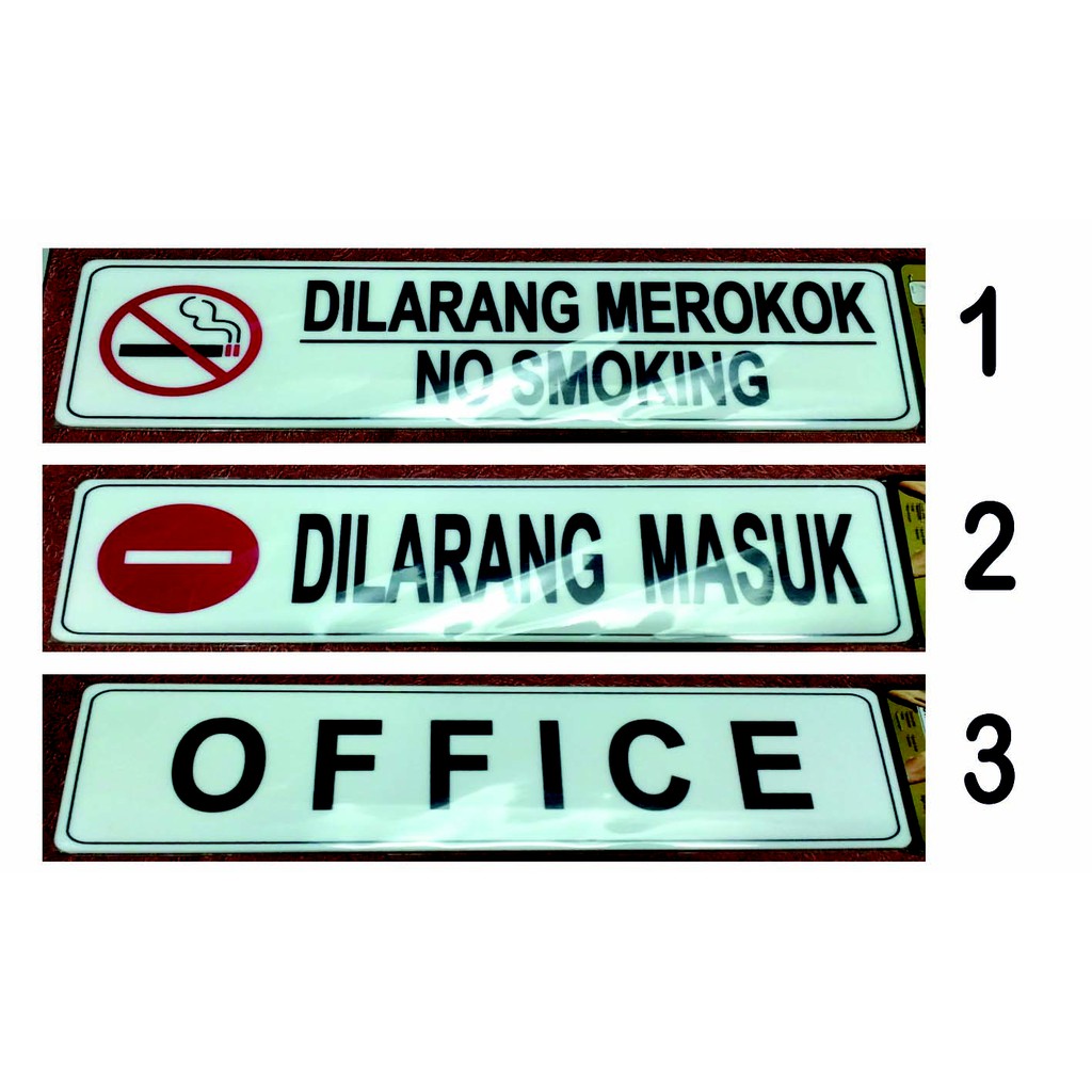 Papan Tanda Akrilik Dilarang Sign Akrilik Lambang Shopee Indonesia