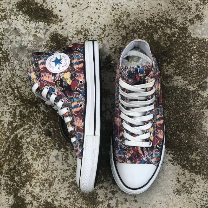 Sepatu Converse x One Piece (100 th anniversary) bekas second [RARE]