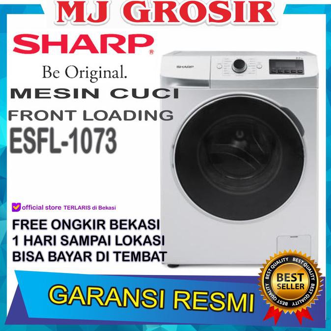MESIN CUCI FRONT LOADING SHARP ES-FL 1073 ESFL1073 7 kg 1 TABUNG