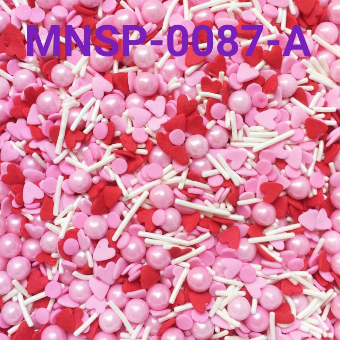 

GR-MNSP-0087 SPRINKLES TRIMIT SPRINGKEL 10GR HATI SNOWFLAKE PINK BIRU DISKON GEDE