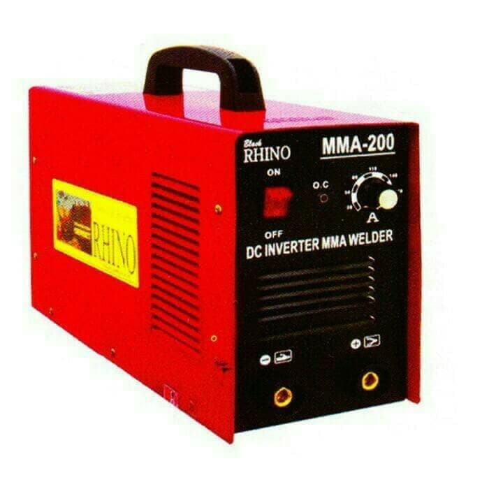 Mesin LAS 200A travo las inverter black rhino MMA 200 MMA200