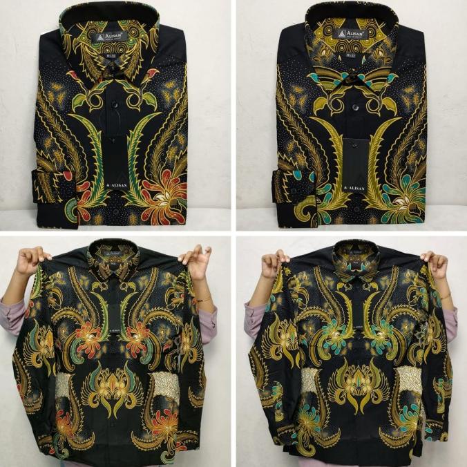 Kemeja Batik Alisan Panjang Slim Fit