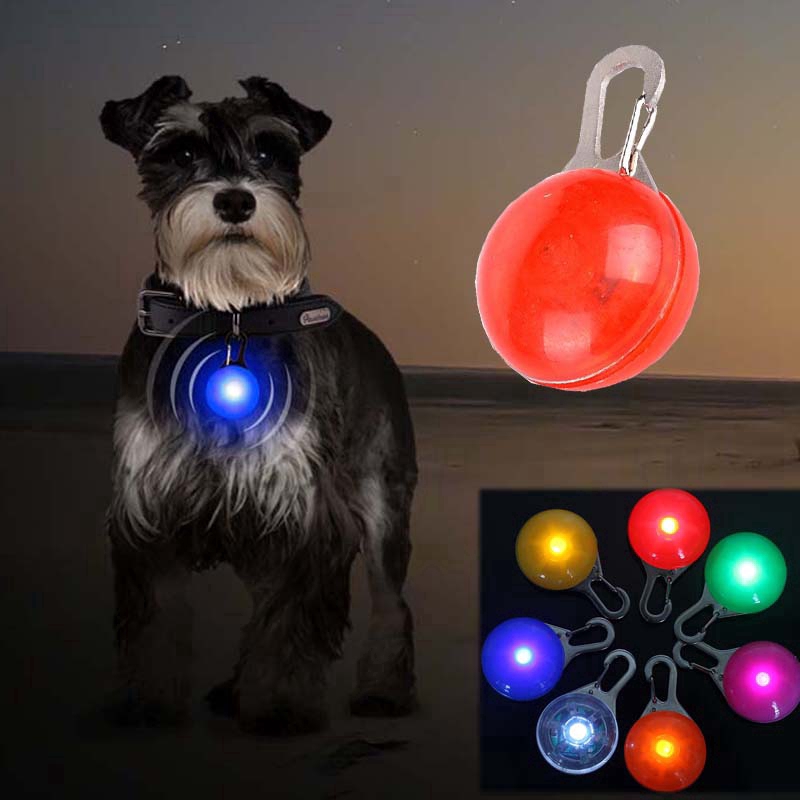 Liontin Kalung Anjing/Kucing Dengan Lampu Led Menyala