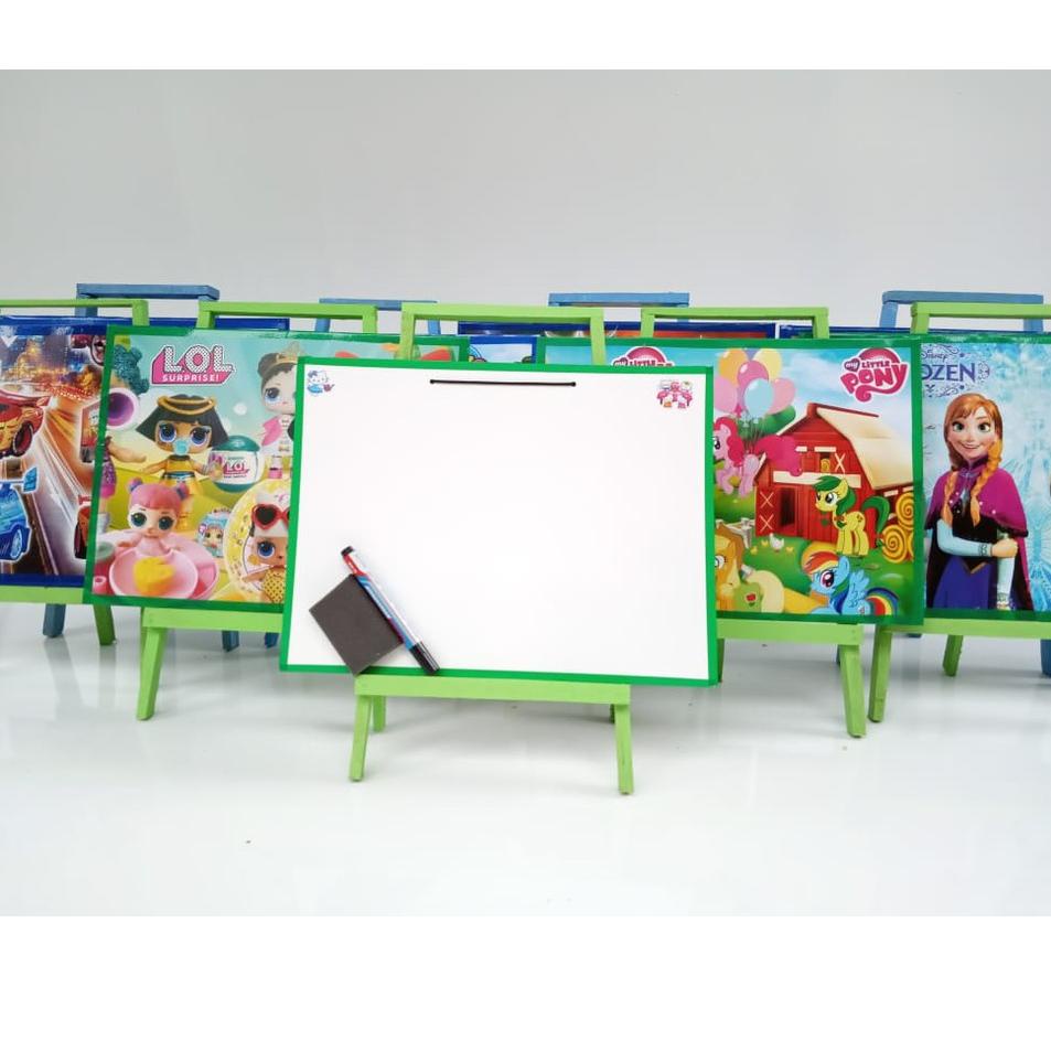 

Top Arrival Papan tulis dengan penyangga White board karakter anak Papan tulis dengan penyangga kayu