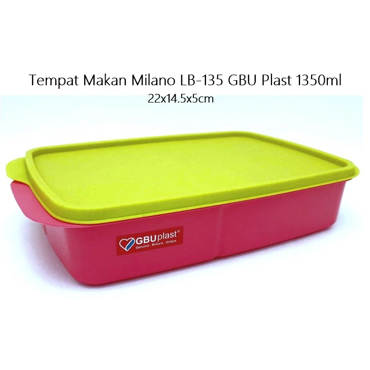 Tempat Makan/Lunch Box/Bekal  GBU Milano LB-135/LB-200 &amp; Lolita OP-0198