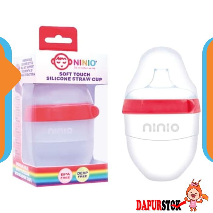 

NINIO Botol Susu Silicone Bayi dengan sedotan 100ml - BST101