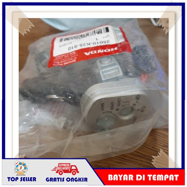 ORIGINAL AHM Konci Kunci Kontak Key Set Keyset Jok Assy Motor Honda Beat FI KZL K25 Karbu ESP ORI
