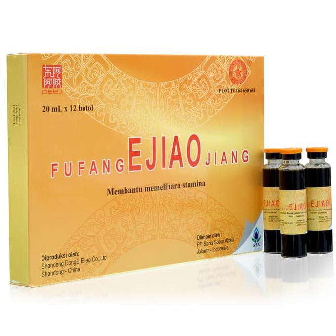 Obat Herbal Cina Demam Berdarah Fufang Ejiao Jiang 20ml X 12 Btl Shopee Indonesia