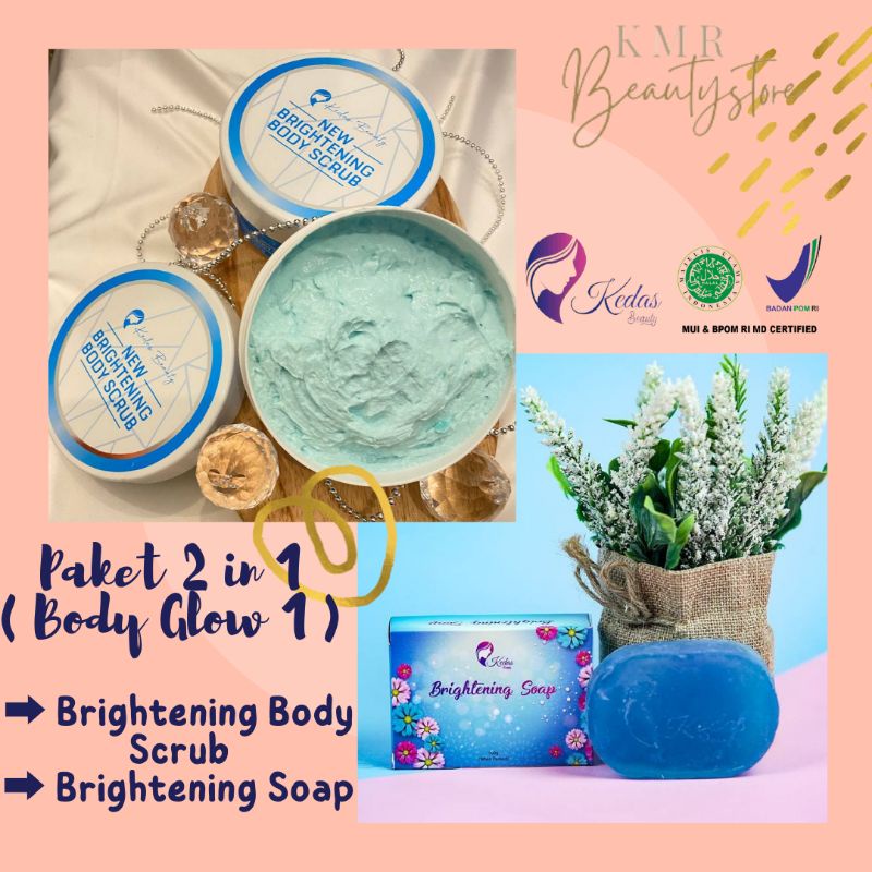 (Promo Hemat) Ready paket Body Glow1 Kedas Beauty Original Free Gift