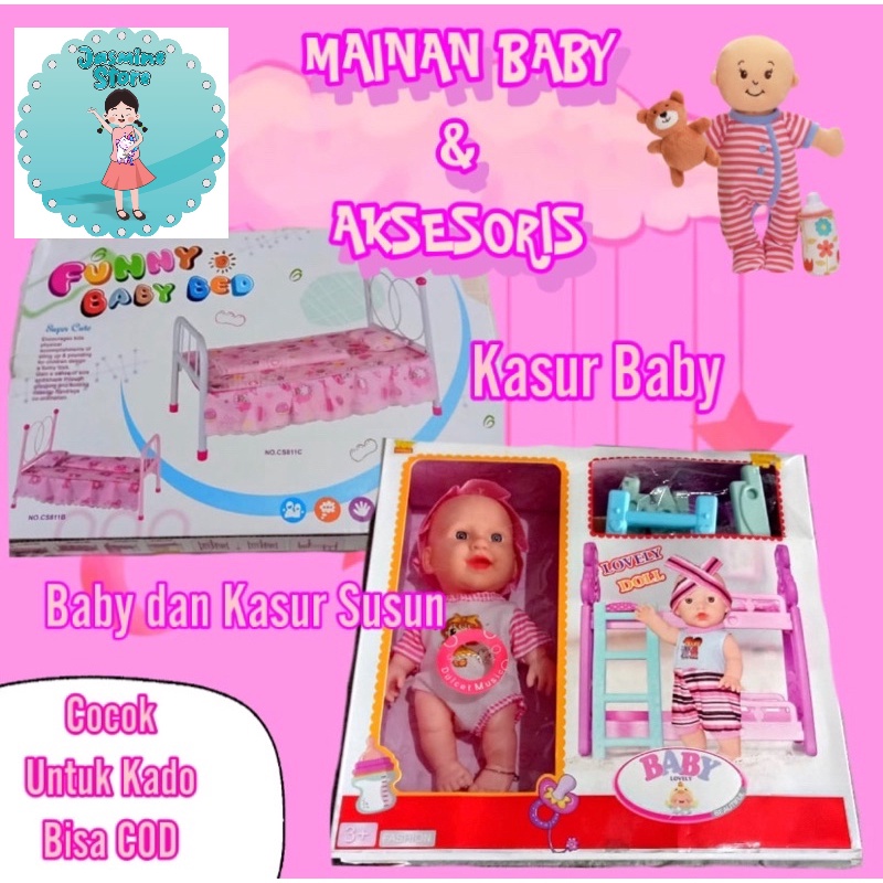 Mainan Baby Lovely Doll/Mainan Boneka Bayi/Hadiah Ulang Tahun/Kado Ulang Tahun/Mainan Bayi Lucu/Mainan Bayi Komplit/Gift Ulang Tahun