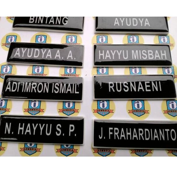 

(D4J3) ☆ Nametag Nama Dada TNI/Polri //Obral@murah