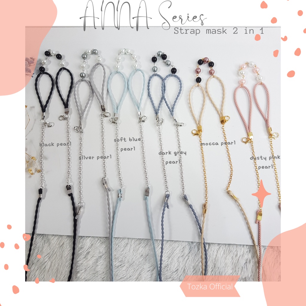 Anna series I Konektor masker rantai  tali mix 2in1