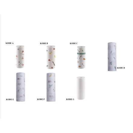 HL0133 Kertas Tissue Roll Nyerap Minyak Lembut Pembersih Alat Dapur Bisa Digunakan Kembali