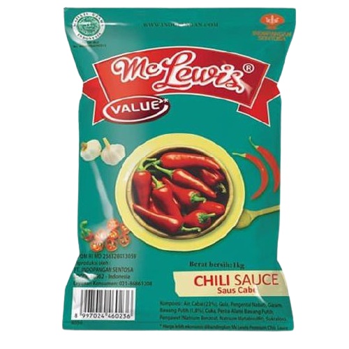 Me Lewis Value Chili Sauce Delmonte 1 kg / Pack