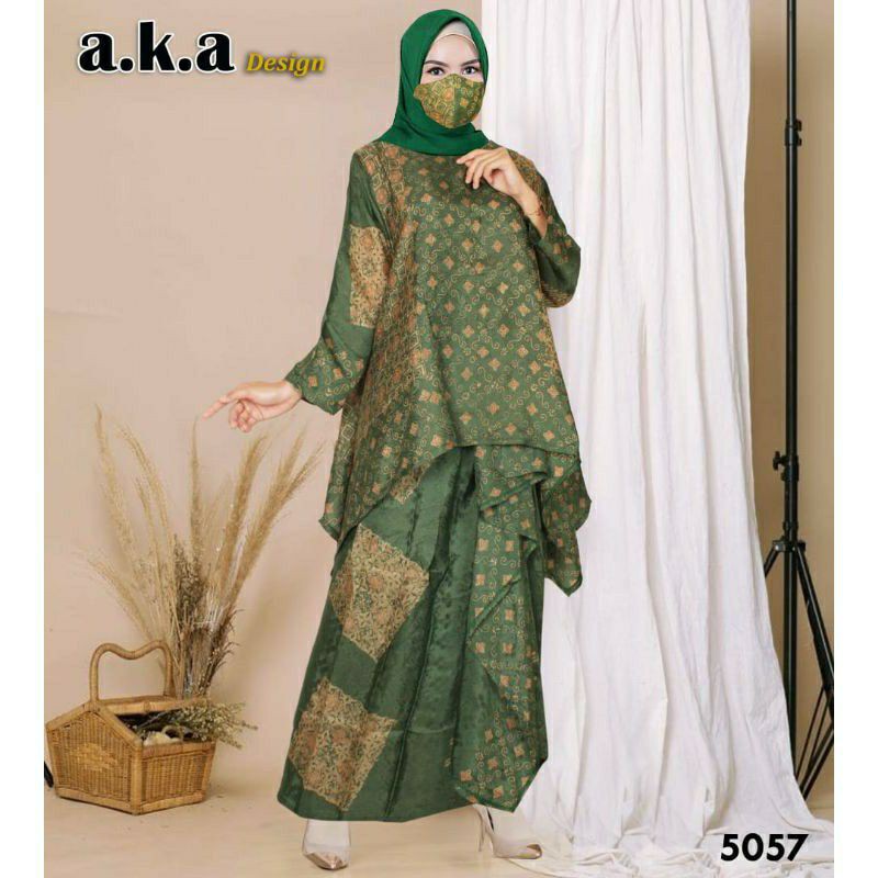 Gamis Stelan Rok Batik | Gamis Semi Sutra | Gamis Rayon Vischose | 7