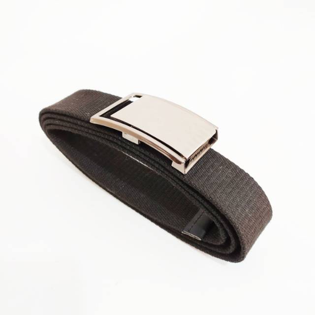Ikat Pinggang Jumbo Pria-Sabuk Katun-Gesper Stainless Army Polos 150