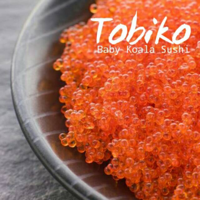 TOBIKO Reguler Orange 50 g  &amp; 100 g Halal │ Telur Ikan Terbang Oren Berbumbu │ Seasoned Flying Fish Roe