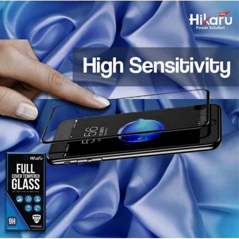 Hikaru Tempered Glass Iphone 12 Full Cover AntiGores Kaca Free Screen Belakang