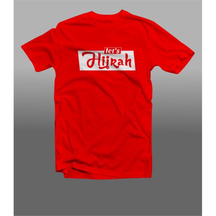KAOS PRIA BAJU TSHIRT LETS HIJRAH ayo tobat