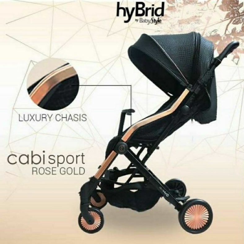 Hybrid Cabi Sport Stroller Rose Gold / Kereta Dorong Bayi