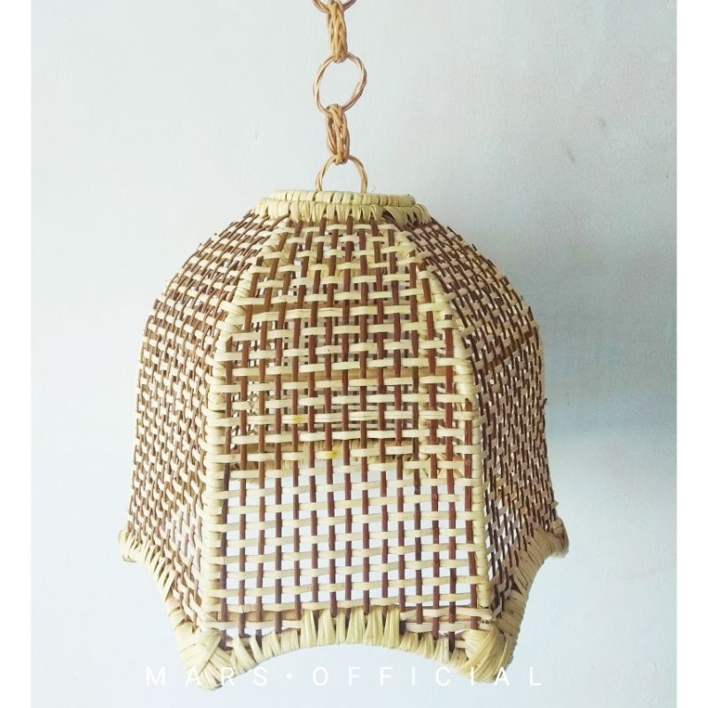 TERMURAH Lampu Gantung Rotan Diameter 30cm